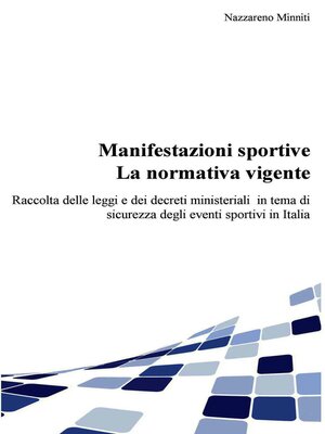 cover image of Manifestazioni sportive. La normativa vigente